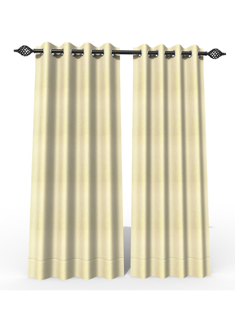 Fabrahome Light Filtering 7 Ft Rectangular Curtain (Pack of 1)