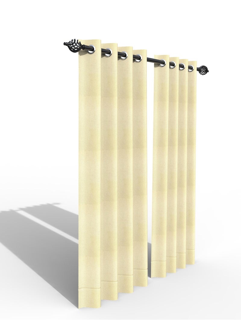 Fabrahome Light Filtering 7 Ft Rectangular Curtain (Pack of 1)