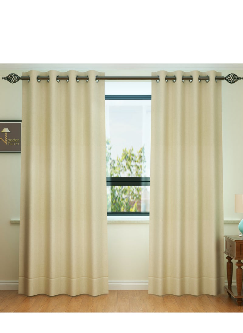 Fabrahome Light Filtering 7 Ft Rectangular Curtain (Pack of 1)