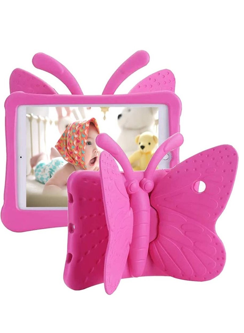 iPad 9th 8th 7th Generation Case Kids Girls, Cute Butterfly Shockproof EVA Foam Super Protection Stand Cover for iPad 2021 2020 2019 10.2" and iPad Air 3 Pro 10.5" - Image 1