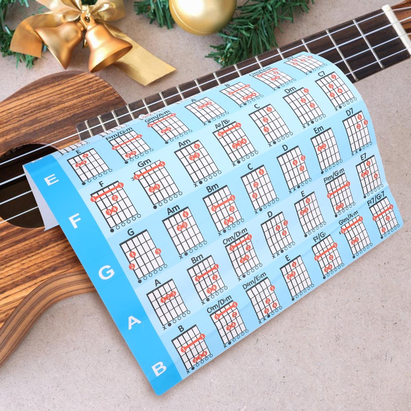 Guitar Chord Chart Guitar Chord Poster Indoor Guitar Chord Reference Chart - Image 5