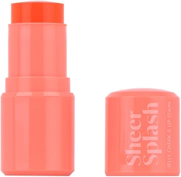 Barry M Bary M Sheer Splash Jelly Cheek Lip Stain Shade Coral Papaya Pool Cheek Lip Tint - Image 1