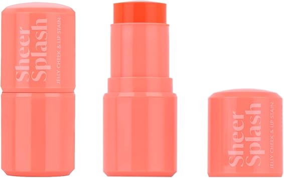 Barry M Bary M Sheer Splash Jelly Cheek Lip Stain Shade Coral Papaya Pool Cheek Lip Tint - Image 3