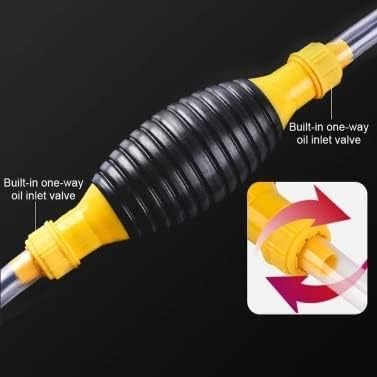 DS ENTERPRISE Fuel Transfer Pump Kit, Oil Transfer Pump, High Flow Gasoline Siphon Hand Oil Pump, Portable Manual Car Bike Scooty Fuel Pump for Petrol Diesel Oil Liquid Water Tank with 2M Syphon Hose - Image 2