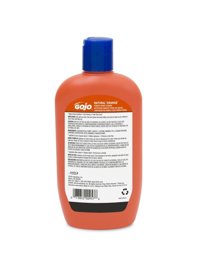 Gojo 957 Natural Orange Pumice Hand Cleaner - 14 oz. - 2 Pack - Image 2