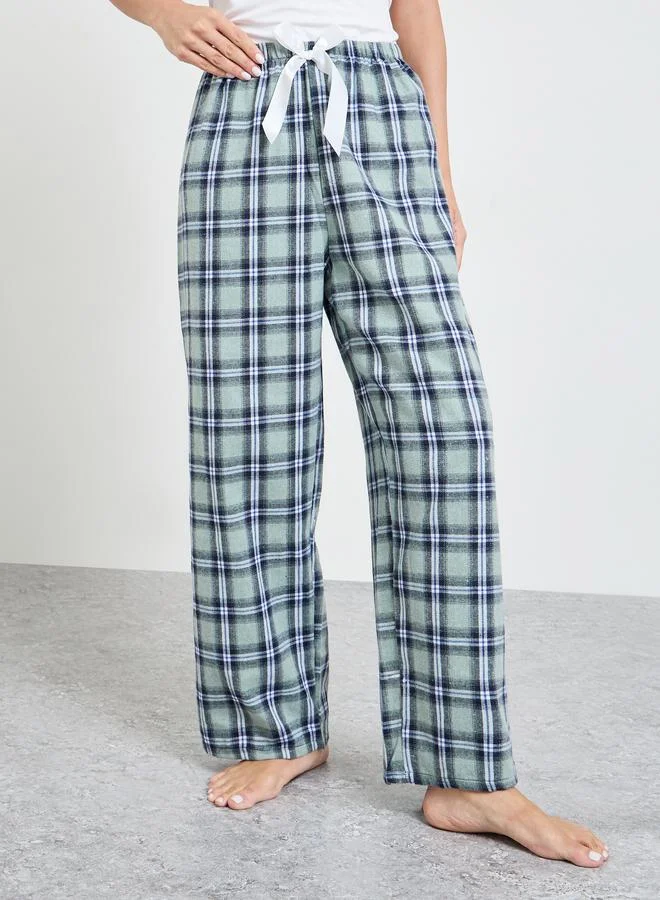 تايك تو Multi Plaid Straight Pyjama