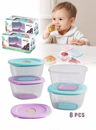 4 PCS Baby Food Containers, Reusable Infant Food Storage Jars, Small Snack Container with Lids and Scale for Infant u0026 Babies, Microwave u0026 Dishwasher Friendly - pzsku/ZB5D38B31C330809B5147Z/45/1744471073/be6065e1-5e28-4c3f-92f6-bd52acc95511
