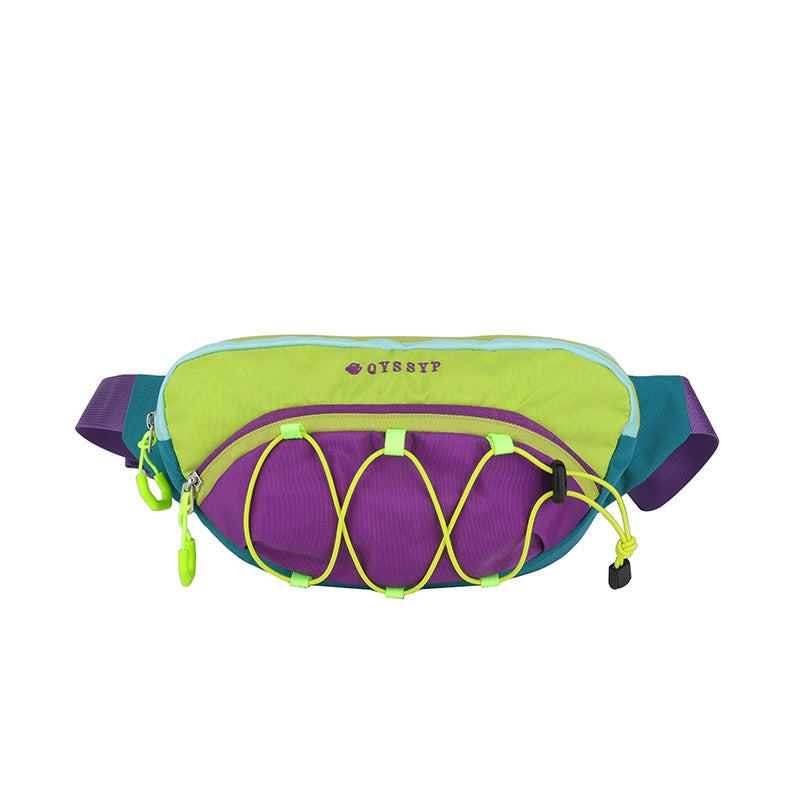 Contrast Color Stitching Crossbody Bag for Women, Versatile Fashionable Commuter Nylon Chest Bag, Lightweight Water-Repellent Outdoor Sports Waist Bag