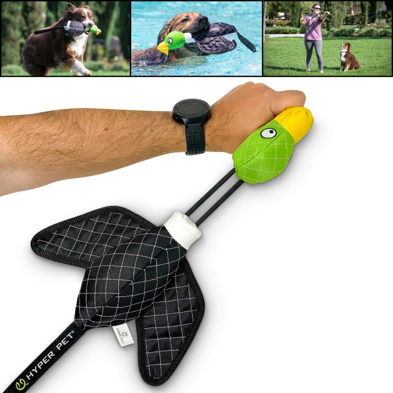 Hyper Pet Flying Series Interactive Dog Toys Large Duck Slingshot Fetching Dog Toy Floats on Water - Image 2