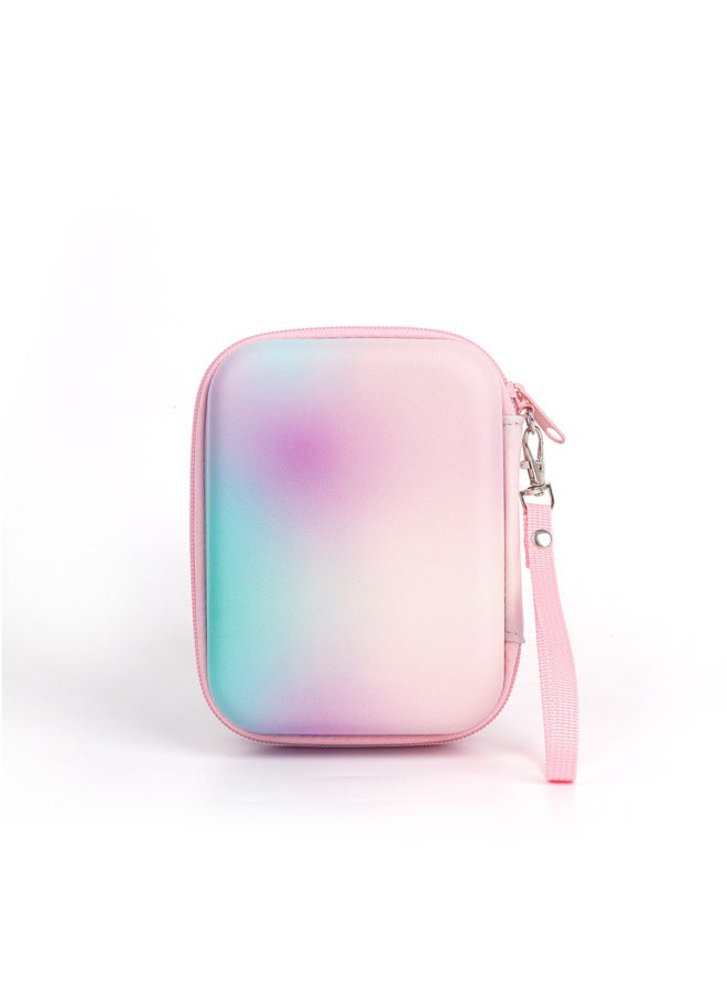 Colorful Portable Hard Case Eva Storage Bag Printer Data Cable Hard Disk Headset Waterproof Digital Bag-Color:Gradient Color  - Image 1