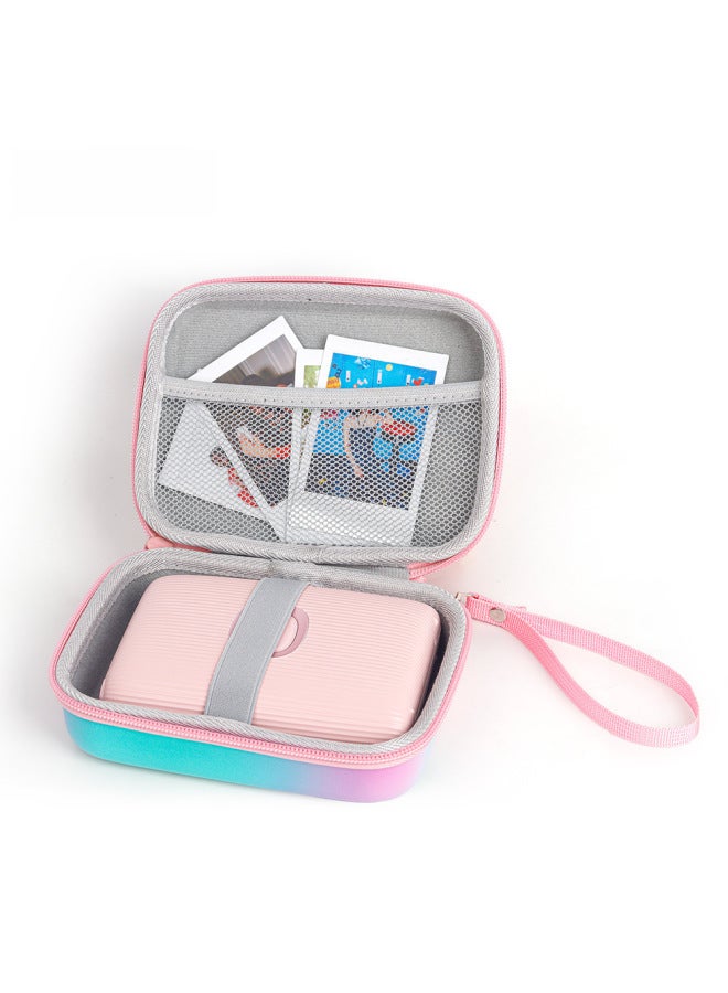 Colorful Portable Hard Case Eva Storage Bag Printer Data Cable Hard Disk Headset Waterproof Digital Bag-Color:Gradient Color  - Image 3