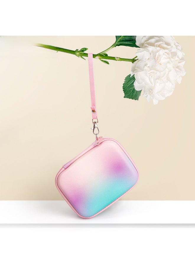 Colorful Portable Hard Case Eva Storage Bag Printer Data Cable Hard Disk Headset Waterproof Digital Bag-Color:Gradient Color  - Image 5