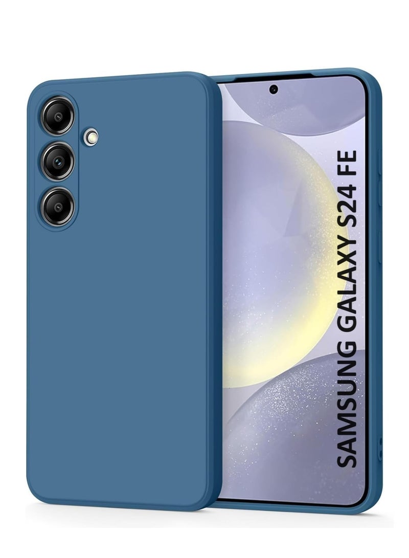 غطاء حماية لهاتف سامسونج جالاكسي S24 FE ببطانة داخلية من القماش مع حماية للكاميرا لهاتف سامسونج جالاكسي S24 FE - Image 1