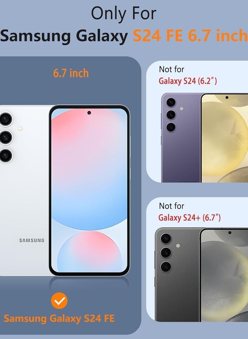 غطاء حماية لهاتف سامسونج جالاكسي S24 FE ببطانة داخلية من القماش مع حماية للكاميرا لهاتف سامسونج جالاكسي S24 FE - Image 2