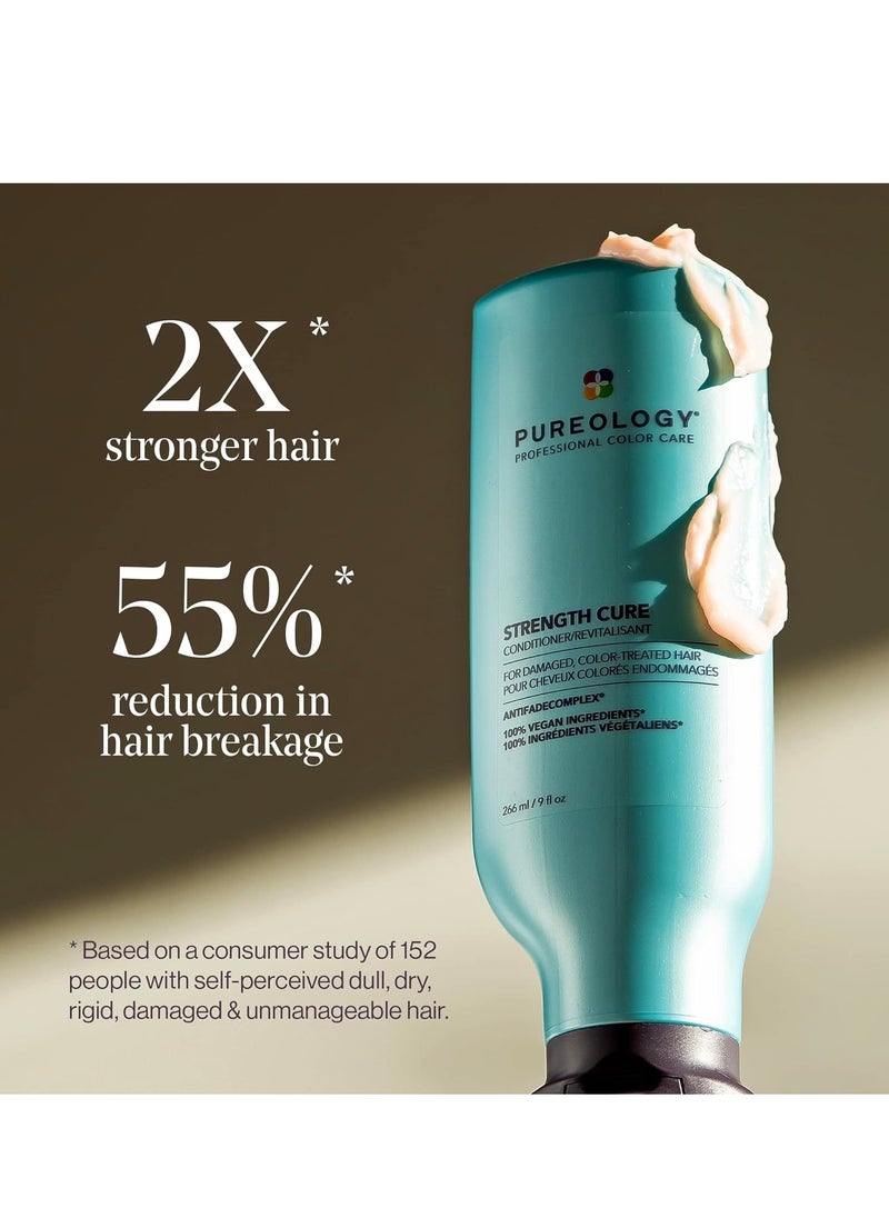 PUREOLOGY Pureology Strength Cure Conditioner | For Damaged, Color-Treated Hair | Softens & Strengthens Hair | Sulfate Free | Vegan  - Image 4