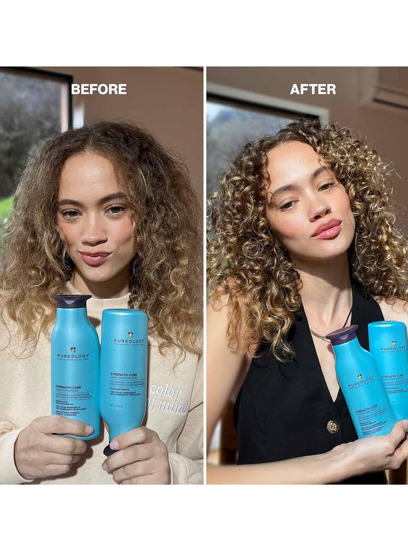 PUREOLOGY Pureology Strength Cure Conditioner | For Damaged, Color-Treated Hair | Softens & Strengthens Hair | Sulfate Free | Vegan  - Image 3
