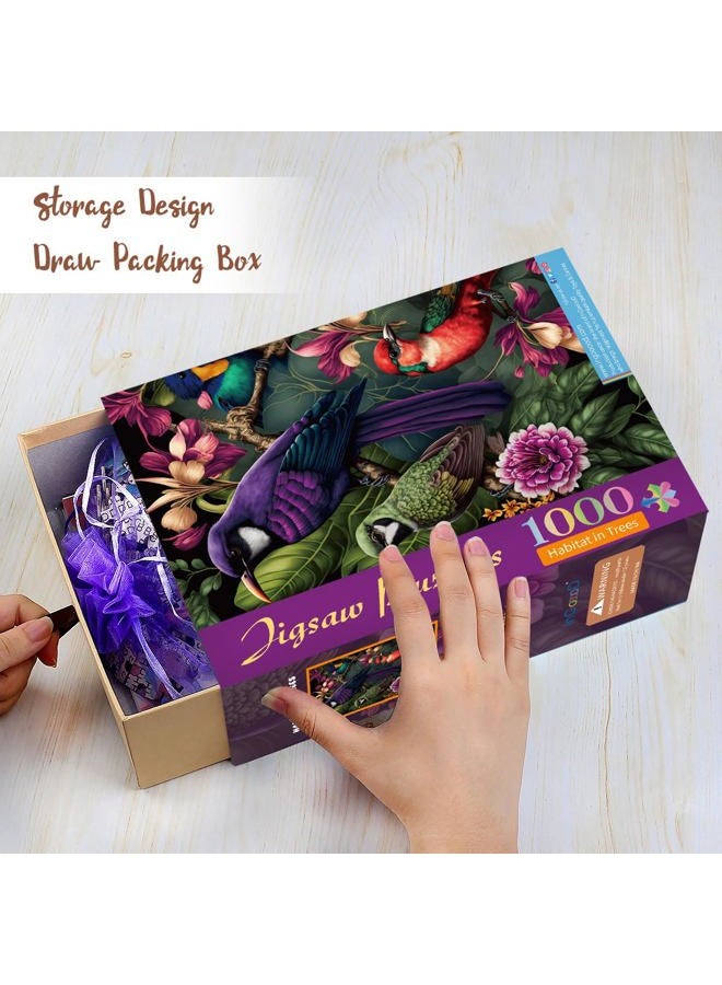 Ingooood Jigsaw Puzzle 1000 Pieces-Sneak Peek Series - Habitat in Trees - Entertainment Toys for Adult Special Graduation or Birthday Gift Home Decor - Image 3