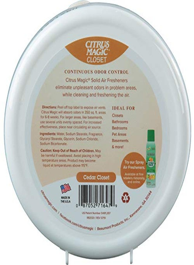 Citrus Magic Odor Absorbing Solid Air Freshener for Closets, Cedar, 8-Ounce, Pack of 3 - Image 2