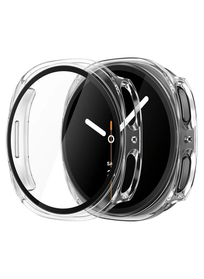 Blue Black Hard Bumper Case For Samsung Galaxy Watch 8 40mm With Built In Screen Protector - Image 3