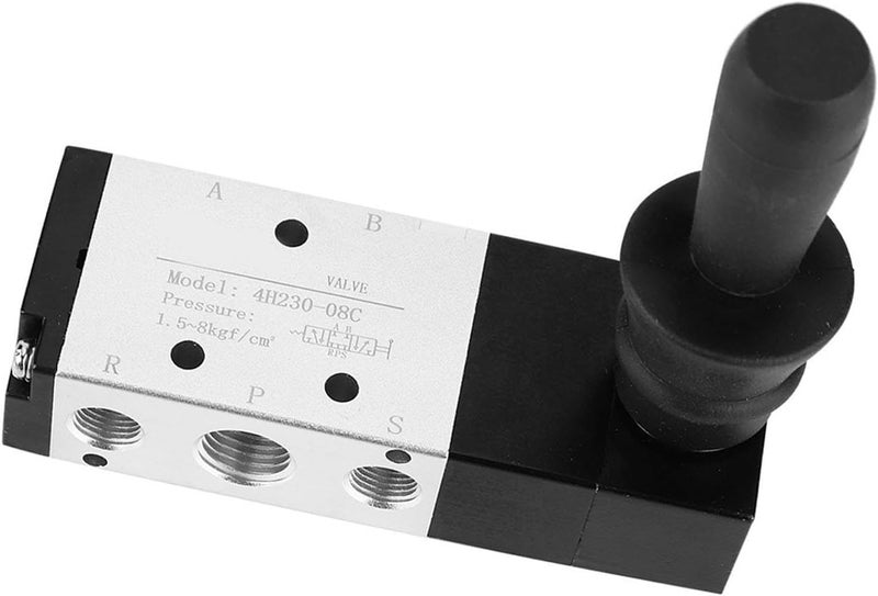 Yosoo Pneumatic Manual Control Valve Valve Compact Hand Lever for Industrial Systems (4H230-08) - Image 1