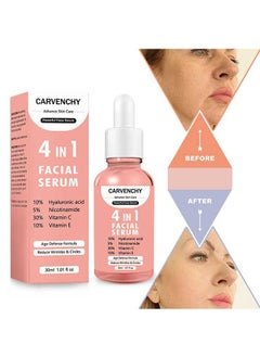 CARVENCHY 4 in 1 Face Serum Multi-Purpose Repair, Anti Aging Facial Serum for Dark Spots, Fine Lines and Wrinkles, Brightening and Firming Facial Serum 30ML  - Image 2