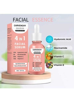 CARVENCHY 4 in 1 Face Serum Multi-Purpose Repair, Anti Aging Facial Serum for Dark Spots, Fine Lines and Wrinkles, Brightening and Firming Facial Serum 30ML  - Image 3