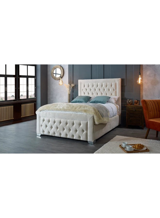 Havana Beds And Upholstery Haven Luxury Handmade Double Bed (Suitable Mattress fit :140 cm x 190 cm) - Image 4