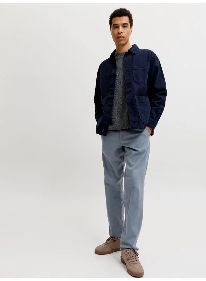 JACK & JONES  Solid Slim Fit Chinos for Men | Best Price UAE