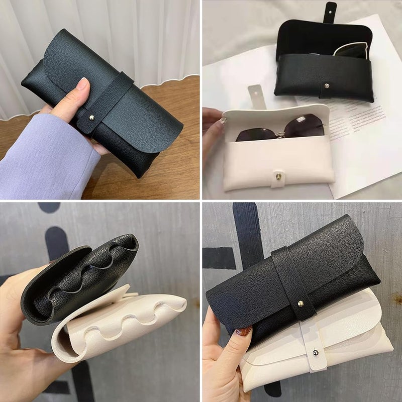 May Create حافظة نظارات MAYCREATE® من PU للنساء والفتيات، حقيبة متعددة الاستخدامات لتخزين أحمر الشفاه والعملات، حافظة نظارات للمجوهرات والنظارات - Image 4