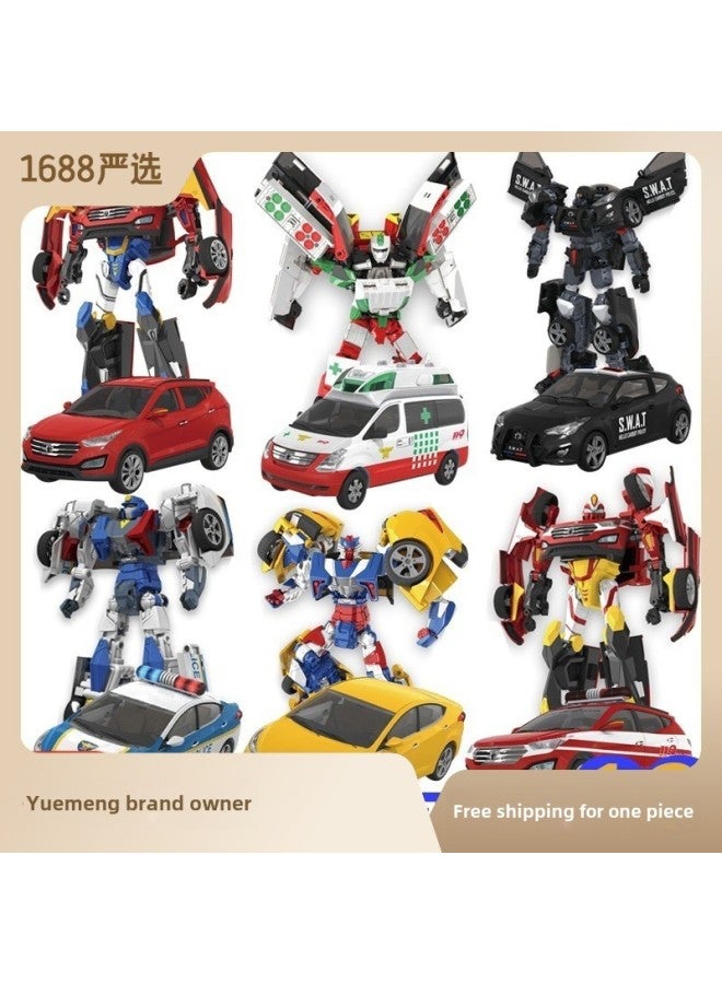 Genuine Kabao Car God Toy Children's Deformation Robot Model King Kong Deformation Special Police Prophet Cartoon Autobot-Color:Hot Dance Fron Kb-04 - Image 3