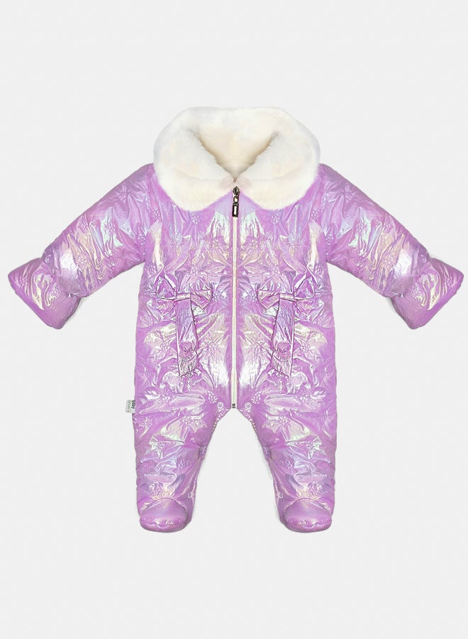 BabyShoora Baby Unisex Waterproof Fur Lined Winter Bodysuit - Image 1