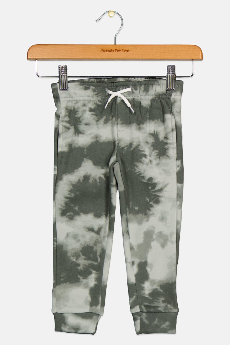 brooklyn Toddlers Boy Drawstring Tie Dye Jogger Pants, Multicolor  - Image 1