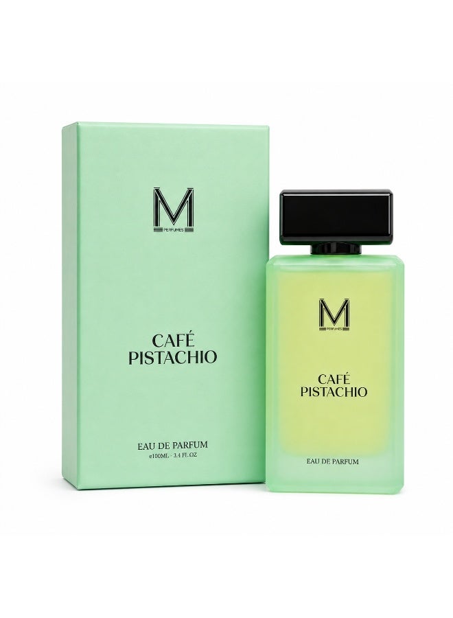 VM PERFUMES Café Pistachio Unisex Eau de Parfum 100ml – Sophisticated Pistachio, Coffee & Rose Scent with Woody & Musky Notes - Image 1