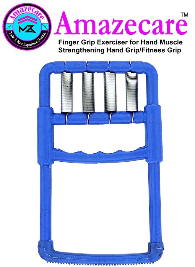 Amazecare Finger and Hand Grip Exerciser Physiotherapy Exerciser Fitness Grip, ABS Plastic, Navy Blue - Image 2