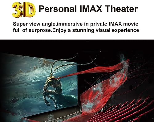 VISIONHMD Bigeyes H1 3D Video Display Glasses,HDMI Input,Personal Movies Cinema, Video Goggles, Headset, Head-Mounted Video Display,Priviate 3D IMAX Movie Cinema(Bigeyes H1) - Image 2