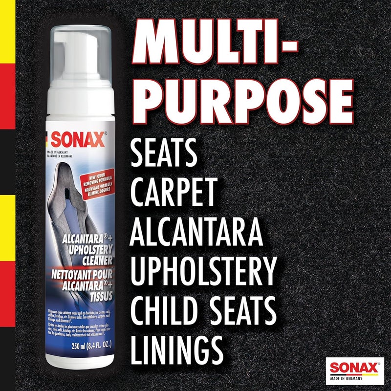 SONAX Upholstery and Alcantara Cleaner - 250 ml Foam Spray for Stain Removal - Image 3