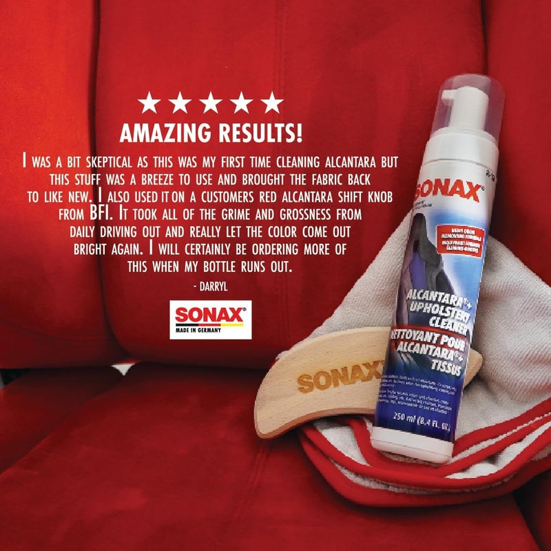 SONAX Upholstery and Alcantara Cleaner - 250 ml Foam Spray for Stain Removal - Image 5