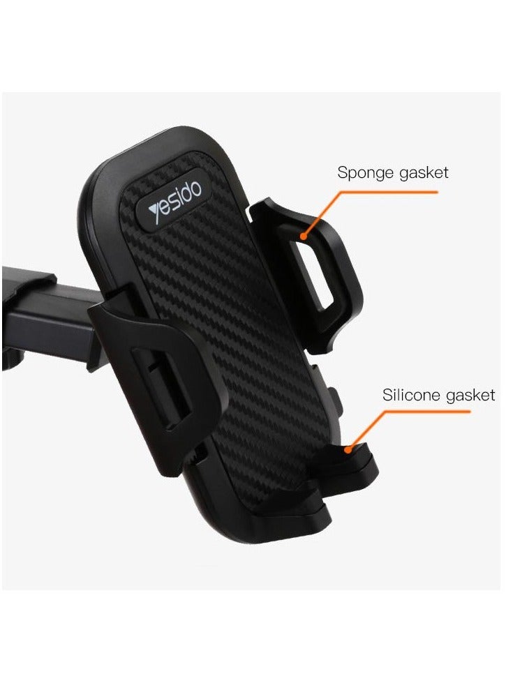 Yesido C23 Universal Car Phone Holder Stand Dashboard Windshield GPS Car Mount Bracket Sucker Mobile Phone Holder Under For 6.4 inch devices - Image 3