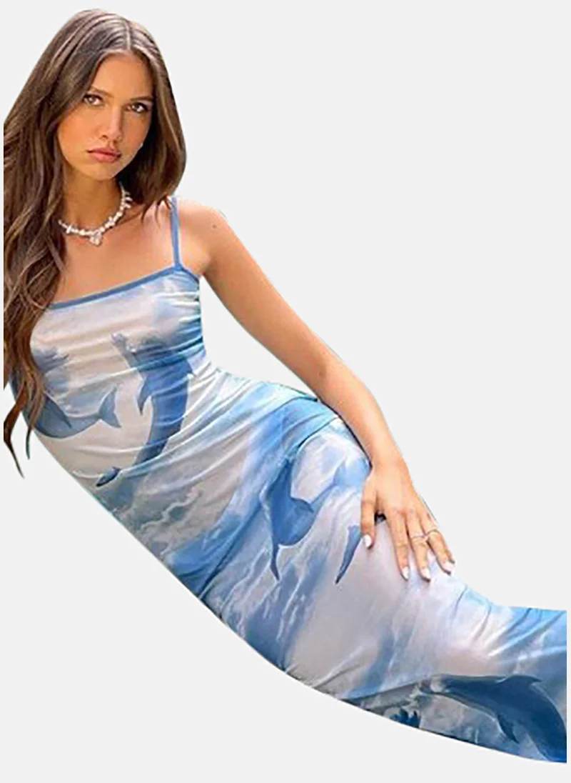 YUNIQEE Dolphin Print Dress