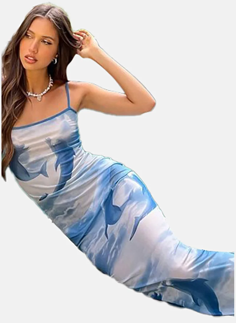 YUNIQEE Dolphin Print Dress