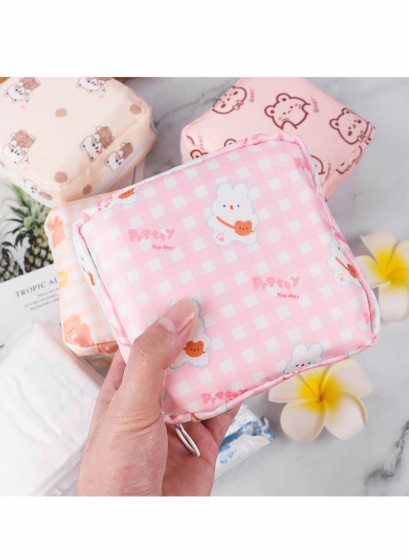KASTWAVE Sanitary Napkin Storage Bag Portable Sanitary Napkin Storage Pouch Pack of 4 Reusable Menstrual Cup Pouch  - Image 5