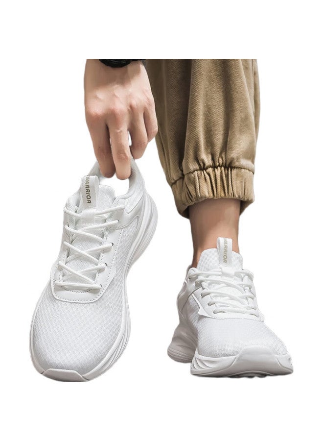 Pull Back Warrior Men'S Casual Shoes New Style All-Match Breathable Solid Color Sports Shoes Men White 35 (225Mm) - Image 3