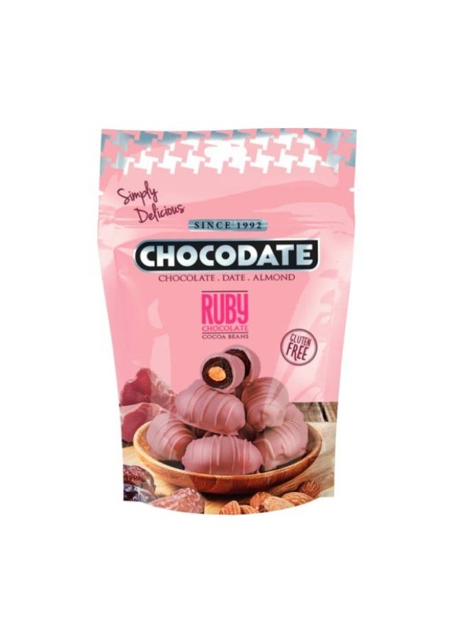 Chocolate Dates, Ruby with Almond- 90g, UAE