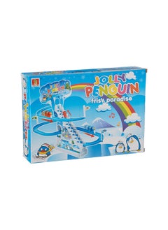 Generic Jolly penguin firsk paradise  moving stairs and sliding penguins set 