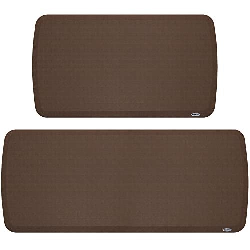 GelPro Elite Anti-Fatigue Kitchen Mat Bundle - 20 x 36 & 20 x 48, Linen Truffle - Image 1