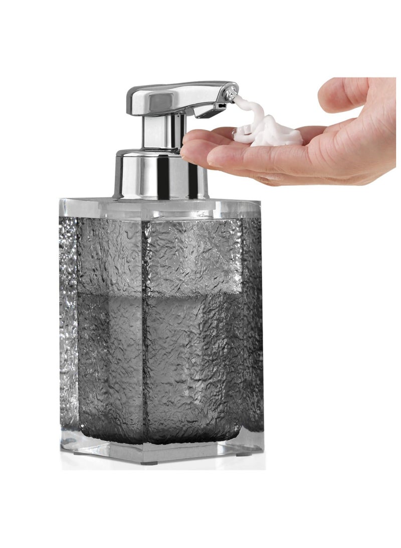 Foaming Soap Dispenser Hand Free, Rechargeable Automatic Soap Dispenser, Touchless Lotion Shampoo Foam Soap Dispenser Bottles, 245ML 8oz for Luxury Bathroom Décor Accessories (Grey)  - Image 1