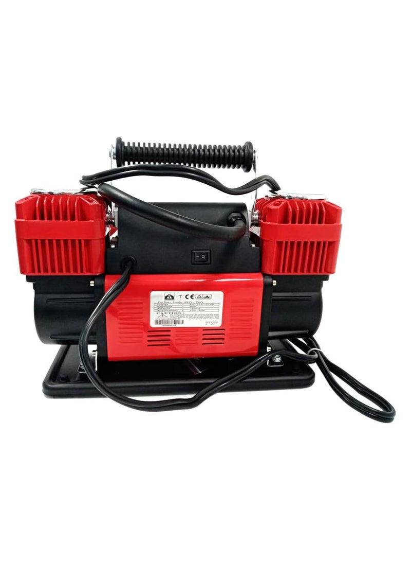Heavy Duty 120 Amp / 300 RPM / 150 PSI Dual Cylinder Air Compressor for Cars, SUVs, Vans and Heavy Duty Vehicles - Image 2