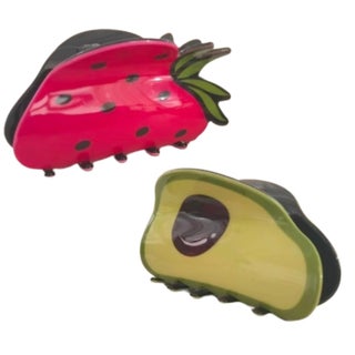 Funky Hair Claw Clips in Fruit Shape  Novelty FoodInspired Jaw Barrettes Sweet Shark Grab Accessories in Bulk for Women Girls Teachers 2 Pieces Avocado Strawberry - pzsku/ZB5D4F32DE5DEDA422524Z/45/1746232701/13e95566-440a-4c20-ad6c-b50ac3f3bfac