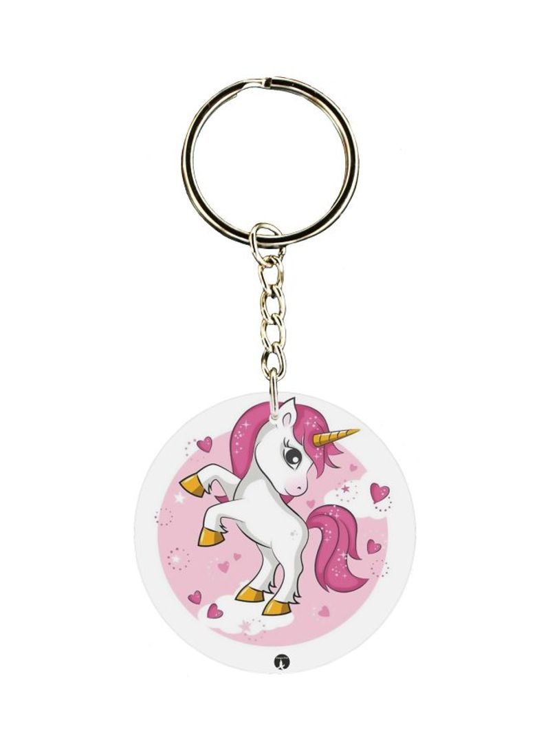 RKN Double Sided Unicorn Printed Keychain