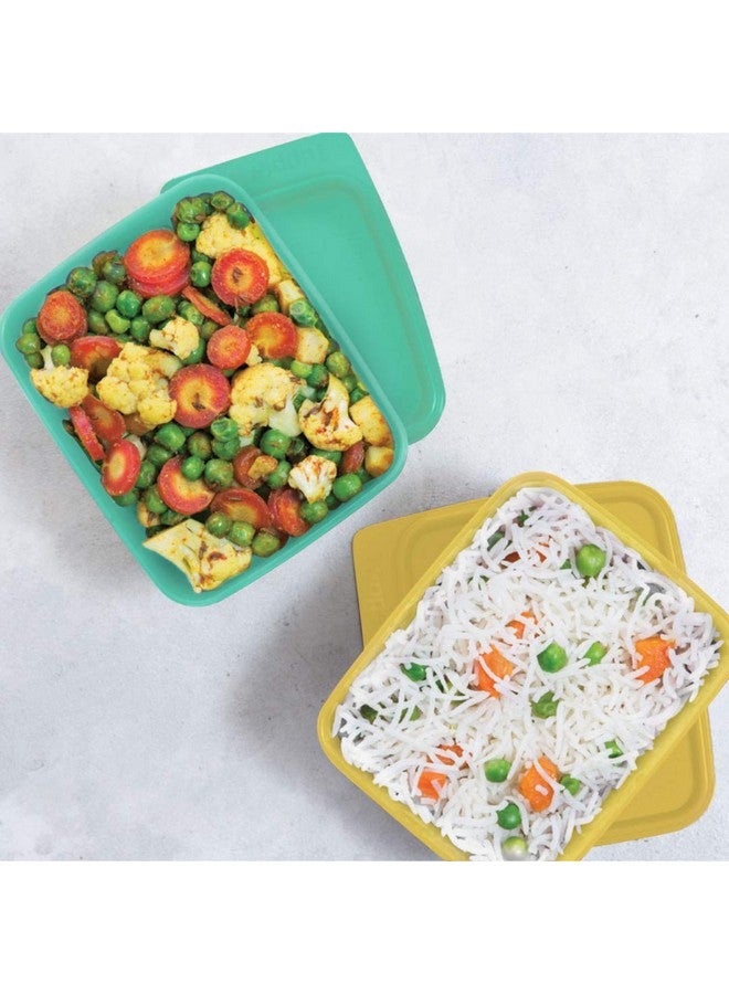 توبروير تابروير 11155971 علبة بلاستيكية للثلاجة - 500 مل، 6 قطع، أخضر، بنفسجي، وردي، أزرق، أصفر - Image 3